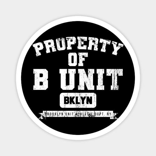 Brooklyn Bed Stuy New York Bklyn Basketball B Unit Grunge Magnet by The Shirt Genie